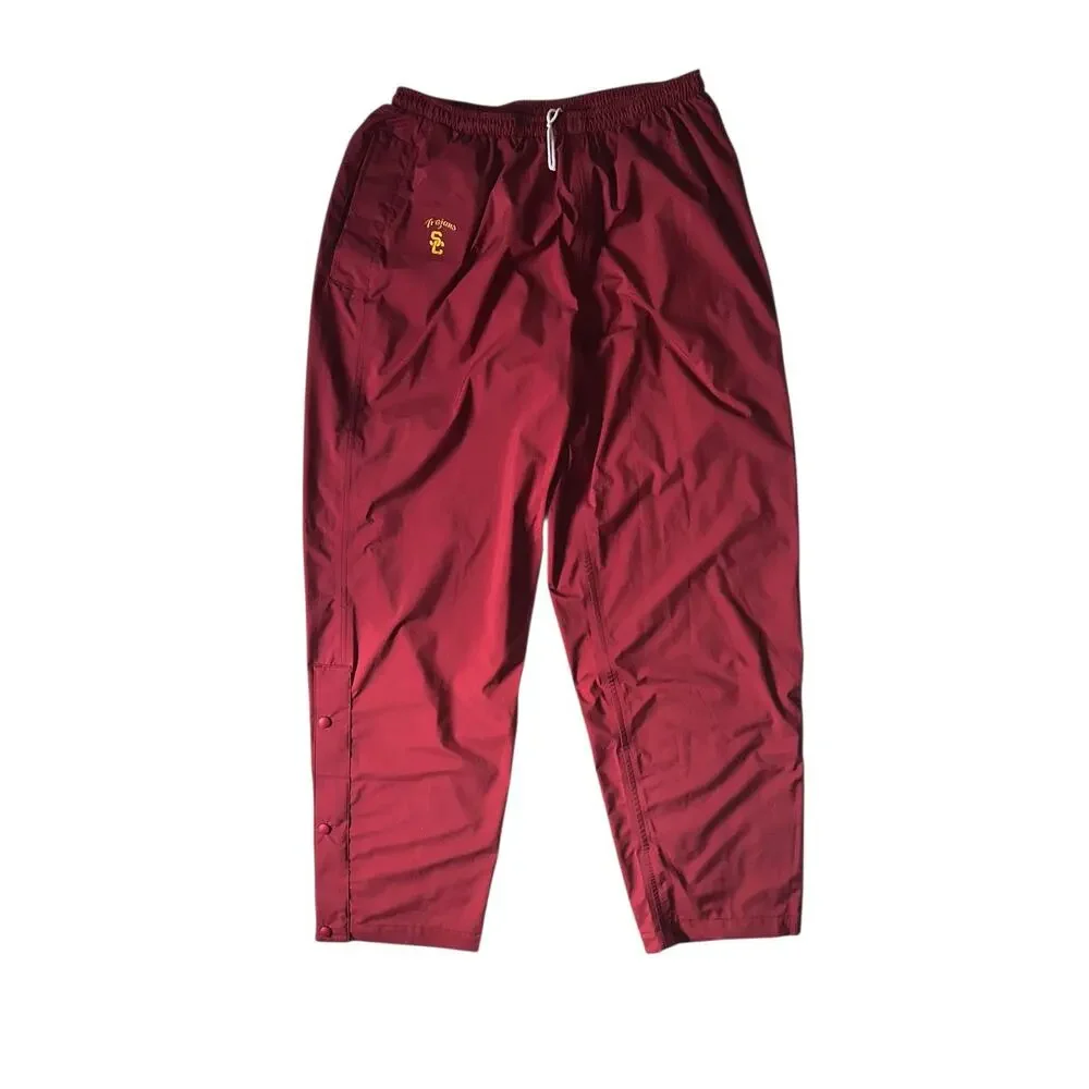 Vtg Nike Team Issued NCAA USC Trojans Warmup Jacket & Wind Pants Dugout Y2K XXL
